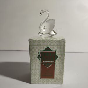 Cut Crystal Ornament Swan Timeless Treasures 27205AMC with Box